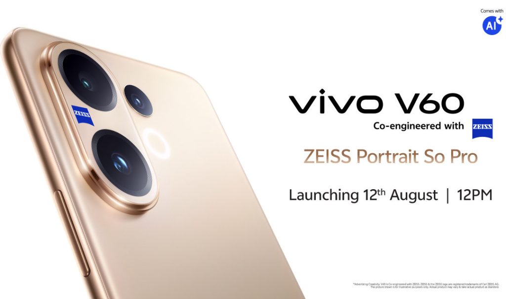 vivo V60 India Launch Confirmed for August 12th