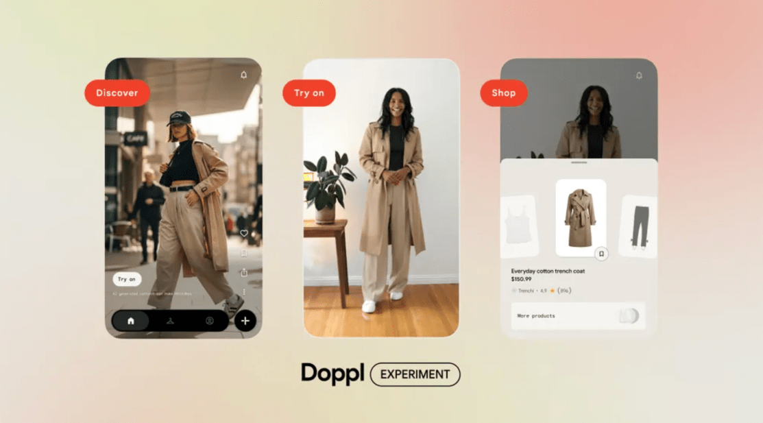 Google's AI Try-On App Doppl Evolves with Shoppable Discovery Feed, Pushing Immersive Retail