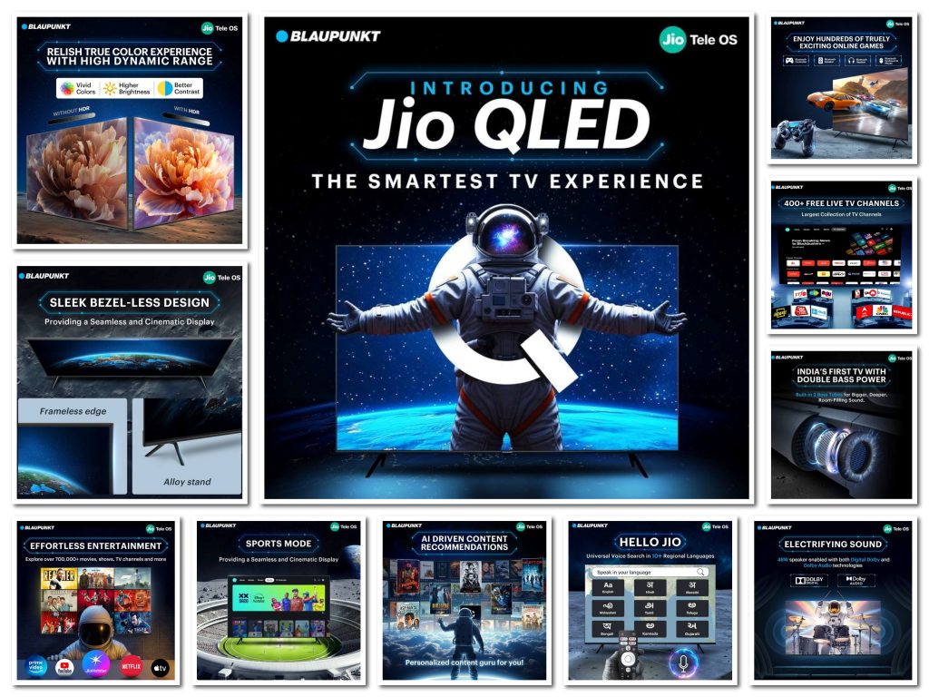 Blaupunkt JioTele OS and SigmaQ Series QLED TVs